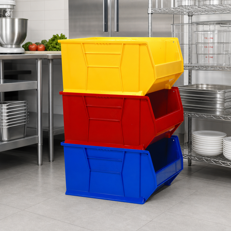 Product image #2 for Quantum Hulk 24-Inch Stackable Polypropylene Shelf Bin