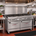 Thumbnail image #2 for Southbend Ultimate 60-Inch Gas Restaurant Range with 3 Star/Sauté Burners, 2 Pyromax Burners, 24-Inch Charbroiler, Convection Oven and Cabinet Base