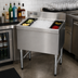 Thumbnail image #2 for Advance Tabco Underbar Basics Stainless Steel 24-Inch Cocktail Unit with 16-Inch Deep Ice Bin and 7-Circuit Cold Plate