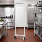Thumbnail image #2 for Cambro Camshelving® CPMPK2175R480 Premium Series Mobile Shelving Post Kit with Locking Rigid Casters, 21-Inch W x 75-1/4-Inch H, Speckled Gray