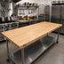 Thumbnail image #2 for Boos Block 60 Inch x 27 Inch Blended Rails, Edge Grain Northern Hard Rock Maple Kitchen Countertop, 1-1/2 Inch Thick, Oil Finish