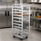 Thumbnail image #2 for Eagle Group Lifetime 4337-X Universal End-Load Roll-In Refrigerator Rack, Aluminum, 5-Inch Centers, 21-1/2 x 26 x 64 Inches