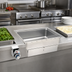 Thumbnail image #2 for Wells SS-206T Rectangular Built-In Top-Mount Electric Hot Well Food Warmer, 12 x 20-Inch Full-Size Pan Opening