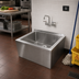 Thumbnail image #2 for John Boos Floor Mounted 16/300 Stainless Steel Mop Sink with 28 x 20 x 12 Inch Compartment
