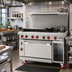 Thumbnail image #2 for American Range ARGF-8 48-Inch Green Flame Commercial Gas Range with 8 Open Burners and 2 Space Saver Ovens