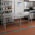 Thumbnail image #2 for BK Resources Open Base Stainless Steel Work Table, 84-Inch x 24-Inch, 5-Inch Backsplash