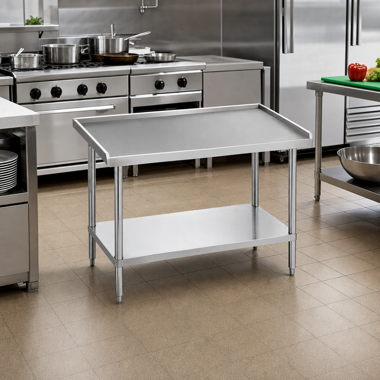 Product image #2 for Advance Tabco Special Value Series 24" x 30" Stainless Steel Equipment Stand with Adjustable Undershelf