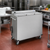 Thumbnail image #2 for Dinex DXPSBH3P Colossus Mobile Heated Plate Dispenser with 3 Self-Leveling Cylinders