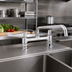 Thumbnail image #2 for equip Low-Lead ADA 8-Inch Center Deck Mount Mixing Faucet with 14-Inch Swing Nozzle