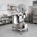 Thumbnail image #2 for Cleveland Range MKDT12T 12-Gallon Countertop Direct Steam Kettle/Mixer with Sweep/Fold Agitator, 2/3 Steam Jacket, Support-Arm Tilt