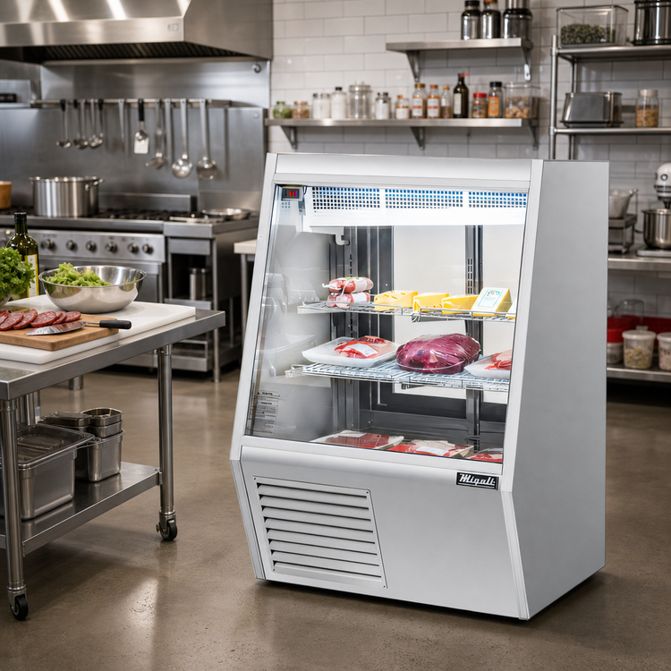 Product image #3 for Migali Competitor Series 36.3-Inch Straight Glass Double-Duty Refrigerated Deli Display Case
