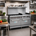 Thumbnail image #2 for Hurakan by Equip.me 60-Inch Heavy Duty Commercial Gas Range with 6 Open Burners, Griddle, and 2 Ovens