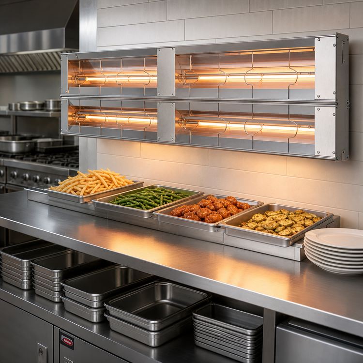 Product image #2 for Hatco Glo-Ray 48-Inch Lighted Infrared Strip Heat Lamp Food Warmer