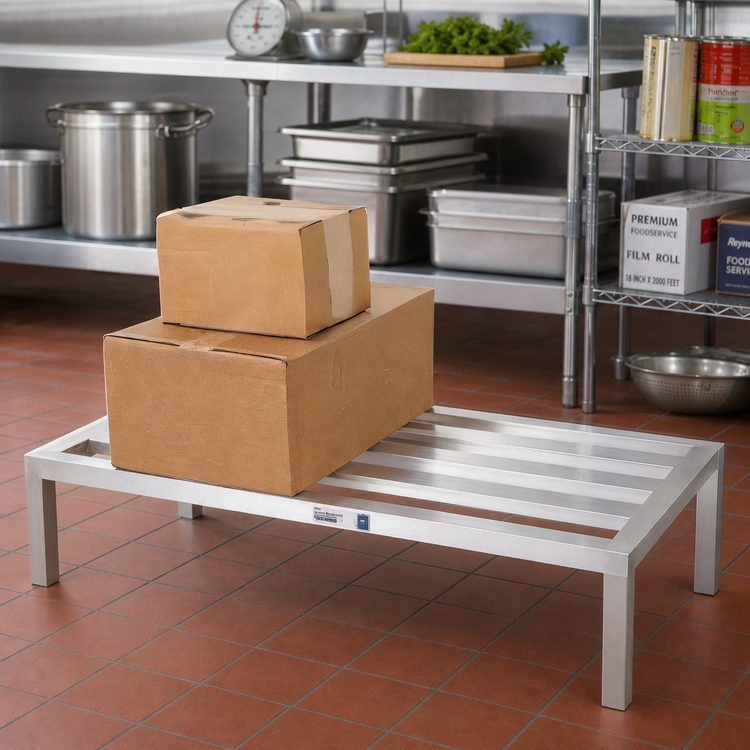 Product image #2 for Channel Manufacturing HD2072 Heavy-Duty Aluminum E-Channel Dunnage Rack, 72 x 20 x 12 Inches