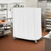 Thumbnail image #2 for Metro Waterproof White Vinyl-Nylon Cart Cover for 48 x 18 x 62 Inch Queen Mary and Banquet Cart