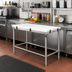 Thumbnail image #2 for John Boos GMT012 Poly Top Breaking Table with Reversible High Density Polyethylene Top and Stainless Steel Base, 60 x 30 Inches
