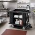 Thumbnail image #2 for Rubbermaid Xtra Full Size Plastic Housekeeping Cart with Vinyl Bag and Vacuum Holder
