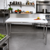 Thumbnail image #2 for John Boos 120-Inch x 30-Inch Trimming Table with 3/4-Inch Reversible Poly Top and 6-Inch Backsplash