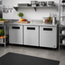 Thumbnail image #2 for Hoshizaki Steelheart UR72B Three-Section Undercounter Refrigerator, 72-Inch, Solid Doors, Self-Contained Rear-Mounted