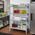 Thumbnail image #3 for Cambro Camshelving Premium 36 x 24 x 64-Inch 4-Tier Stationary Starter Polymer Shelving Unit, Louvered & Solid