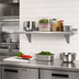 Thumbnail image #2 for Advance Tabco 24-Inch x 15-Inch Wall-Mounted 16-Gauge 304 Stainless Steel Wall Shelf with Bullnose Edge