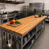 Thumbnail image #2 for John Boos Appalachian Blended Edge Grain Red Oak Island Countertop, 144 x 27 x 1-1/2 Inch, Varnique Finish