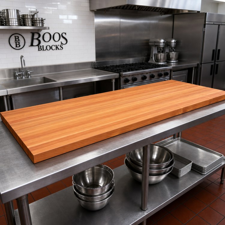 Product image #2 for Boos Block American Cherry Edge Grain Kitchen Countertop, 120 x 27 x 1-1/2 Inch, Varnique Finish