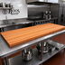 Thumbnail image #2 for Boos Block American Cherry Edge Grain Kitchen Countertop, 120 x 27 x 1-1/2 Inch, Varnique Finish