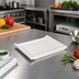 Thumbnail image #2 for Winco Ardesia Tallaro Bright White Porcelain Rectangular Platter, 10-1/8 x 7 Inches