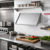 Thumbnail image #2 for 21-Inch Wall-Mounted Slanted Stainless Steel Slant Rack Shelf with Solid End Brackets