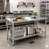 Thumbnail image #2 for BlendPort Deluxe Series Stainless Steel Work Table, 60 Inch W x 24 Inch D, with Backsplash and Undershelf