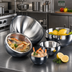 Thumbnail image #2 for American Metalcraft AB13 12-Inch Angled Double-Wall 18/8 Stainless Steel Serving Bowl, 216 oz.