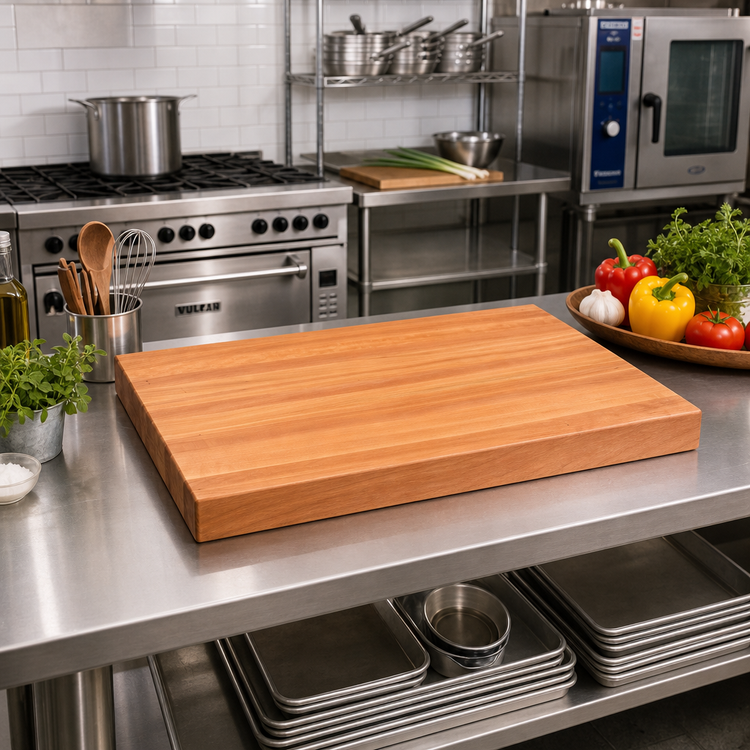 Product image #2 for John Boos Boos Block Edge Grain American Cherry Kitchen Countertop, 36 x 27 x 2-1/4 Inch, Varnique Finish