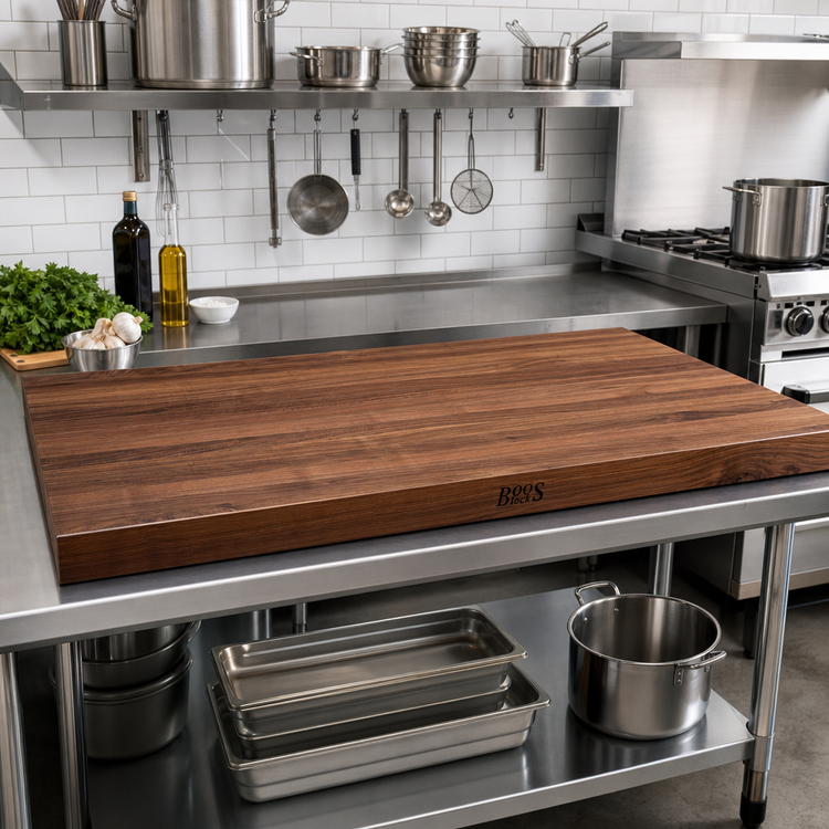 Product image #2 for John Boos Boos Block 60" x 32" American Black Walnut Kitchen Countertop