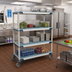 Thumbnail image #2 for MetroMax i 4-Shelf Mobile Polymer Shelving Unit with Open-Grid Shelves, 60