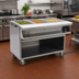 Thumbnail image #2 for Spec-Master 48-Inch Electric Sealed Well Hot Food Table with Open Front, 3 Wells, Mobile, 208V