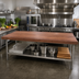 Thumbnail image #2 for John Boos Boos Block Full-Length Edge Grain American Black Walnut Kitchen Countertop with Varnique Finish, 96 x 38 x 1-1/2 Inches