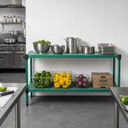 Thumbnail image #2 for Eagle Group QuadPlus QPF-QA1872VG-GS Solid Green Polymer Shelf Mat with Wire Frame, 72" W x 18" D Case of 2
