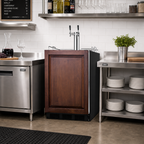 Thumbnail image #3 for Summit Commercial SBC58BLBIADAIFWKDTWIN 24-Inch Dual-Tap Draft Wine Dispenser, Black, Built-In or Freestanding, Panel-Ready Door