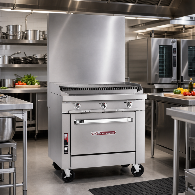 Product image #2 for Southbend Platinum Heavy Duty 12-Inch Gas Full-Width Charbroiler with Cabinet Base