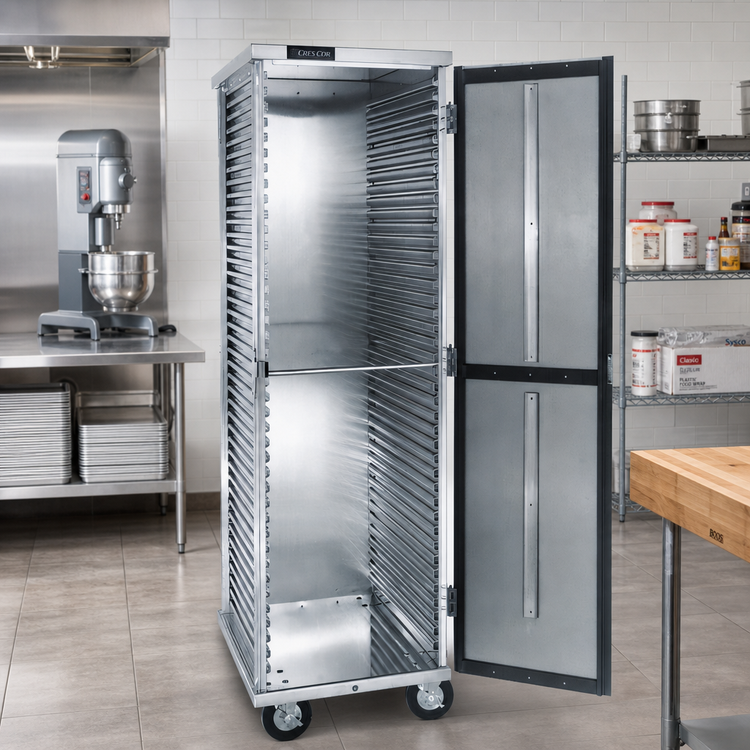 Product image #2 for Cres Cor Mobile Non-Insulated Aluminum Transport Storage Cabinet, 40-Pan Capacity for 18" x 26" Pans