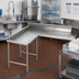 Thumbnail image #2 for Eagle Group 72 x 60 Inch Island Clean Dishtable, 16 Gauge 304 Stainless Steel, Left-Hand Model