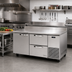 Thumbnail image #2 for True SPEC Series Two-Section Deep Work Top Refrigerator with 1 Door and 2 Drawers, Stainless Steel, 67-1/4 Inch Wide