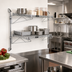 Thumbnail image #2 for Quantum Wall-Mount Cantilever Double-Shelf Wire Shelving Unit, 30 x 18 Inches