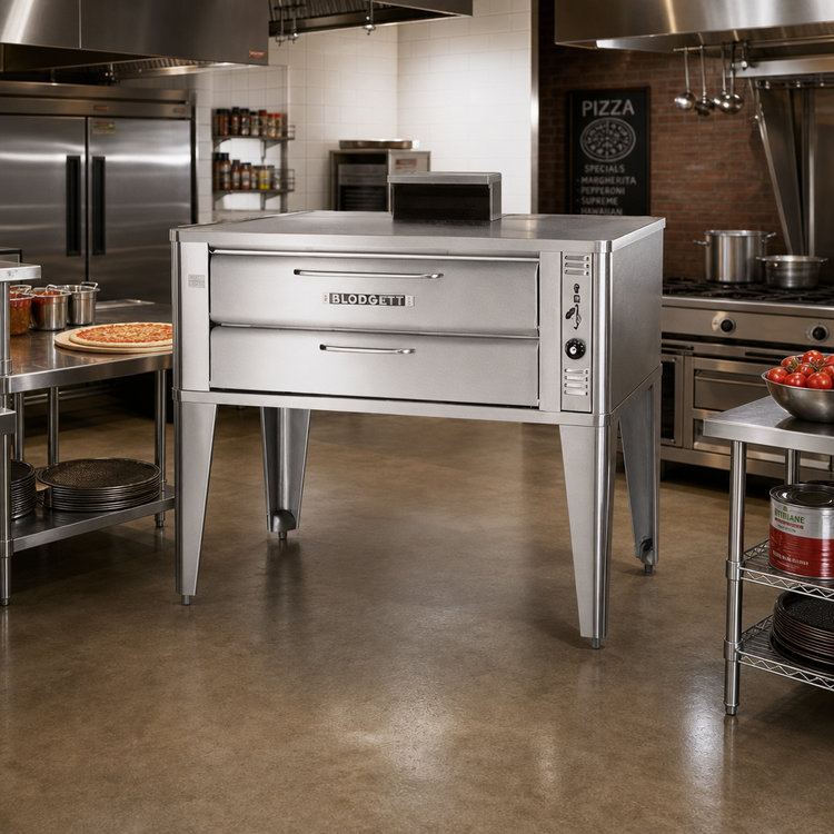 Product image #2 for Blodgett 961P Single Deck Gas Pizza Oven, 42 x 32 Inch Deck Interior, 50,000 BTU