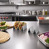 Thumbnail image #2 for Half-Size Brushed Stainless Steel Taco Holder, 1 or 2 Compartments