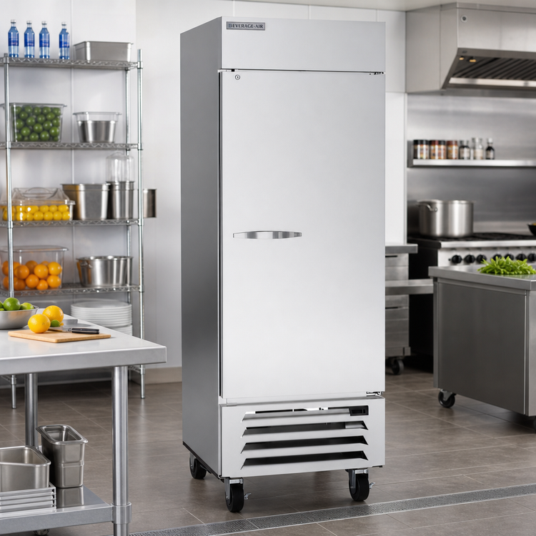 Product image #2 for Beverage-Air Horizon Series One-Section Reach-In Freezer, 30-Inch W, 25.97 Cu. Ft., Solid Door
