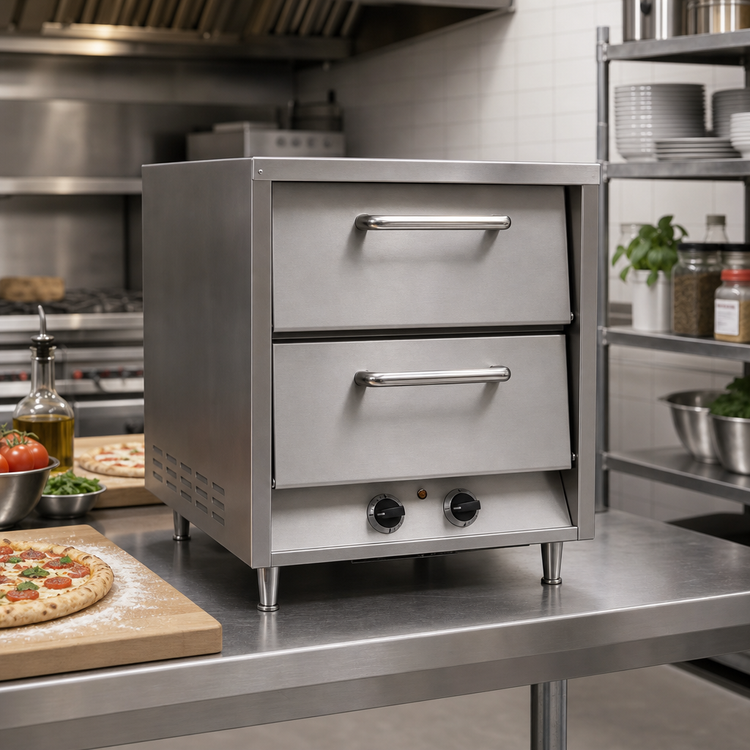 Product image #2 for Comstock-Castle CCEPO22 Two-Deck Electric Countertop Pizza Oven