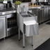 Thumbnail image #2 for 12-Inch Wide Free-Standing Stainless Steel Underbar Hand Sink Unit with Deck-Mounted Gooseneck Faucet