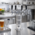 Thumbnail image #2 for Glastender Mini Mushroom 4-Faucet Air-Cooled Draft Dispensing Tower, Mirror Finish